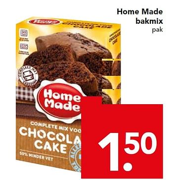 Aanbiedingen Home made bakmix - Home Made - Geldig van 08/03/2015 tot 14/03/2015 bij Deen Supermarkten