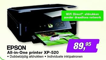 Aanbiedingen Epson all-in-one printer xp-520 - Epson - Geldig van 02/03/2015 tot 15/03/2015 bij ElectronicPartner