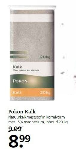 Aanbiedingen Pokon kalk natuurkalkmeststof in korrelvorm - Pokon - Geldig van 02/03/2015 tot 15/03/2015 bij Boerenbond
