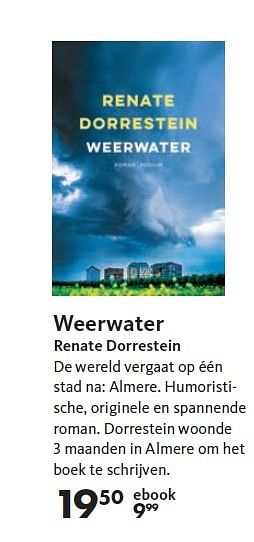 Aanbiedingen Weerwater renate dorrestein - Huismerk-Bruna - Geldig van 02/03/2015 tot 15/03/2015 bij Bruna