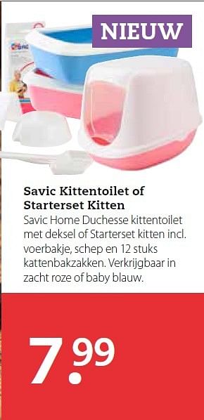 Aanbiedingen Savic kittentoilet of starterset kitten - Savic - Geldig van 02/03/2015 tot 15/03/2015 bij Pets Place