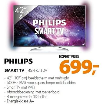 Aanbiedingen Philips smart tv 42pfk7109 - Philips - Geldig van 09/03/2015 tot 15/03/2015 bij Expert