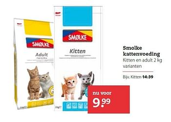Aanbiedingen Smolke kattenvoeding - Smolke - Geldig van 02/03/2015 tot 15/03/2015 bij Pets Place
