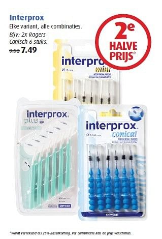 Aanbiedingen Interprox elke variant, alle combinaties - Interprox - Geldig van 09/03/2015 tot 15/03/2015 bij Uw eigen drogist