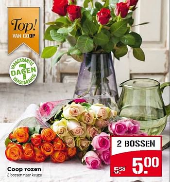 Aanbiedingen Coop rozen - Huismerk - Coop - Geldig van 09/03/2015 tot 15/03/2015 bij Coop