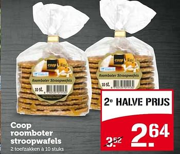 Aanbiedingen Coop roomboter stroopwafels - Huismerk - Coop - Geldig van 09/03/2015 tot 15/03/2015 bij Coop