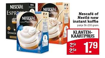Aanbiedingen Nescafé of nestlé new instant koffie - Nestlé - Geldig van 09/03/2015 tot 15/03/2015 bij Coop