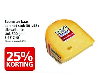 Aanbiedingen Beemster kaas aan het stuk 30+-48+ - Beemster - Geldig van 09/03/2015 tot 15/03/2015 bij Jan Linders