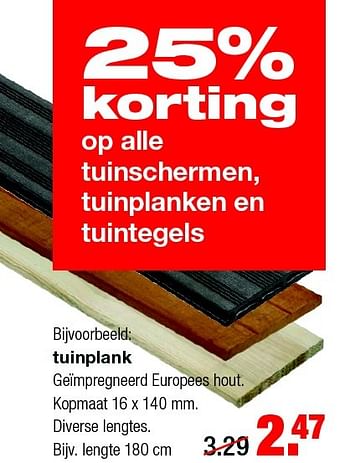 Aanbiedingen Tuinplank geïmpregneerd europees hout - Huismerk - Praxis - Geldig van 09/03/2015 tot 15/03/2015 bij Praxis