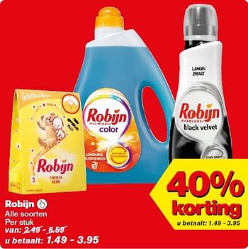 Aanbiedingen Robijn  - Robijn - Geldig van 11/03/2015 tot 17/03/2015 bij Hoogvliet