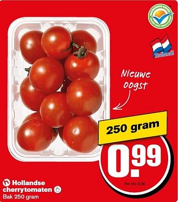 Aanbiedingen Hollandse cherrytomaten  - Huismerk - Hoogvliet - Geldig van 11/03/2015 tot 17/03/2015 bij Hoogvliet