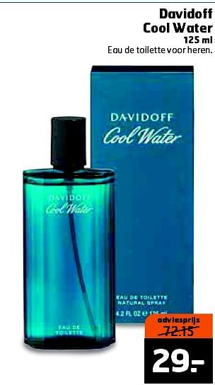 Aanbiedingen Davidoff cool water - Davidoff - Geldig van 10/03/2015 tot 15/03/2015 bij Trekpleister