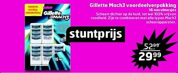 Aanbiedingen Gillette mach3 voordeelverpakking - Gillette - Geldig van 10/03/2015 tot 15/03/2015 bij Trekpleister