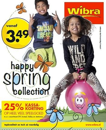 Aanbiedingen Happy spring collection - Huismerk - Wibra - Geldig van 09/03/2015 tot 21/03/2015 bij Wibra