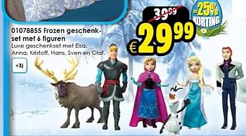 Aanbiedingen Frozen geschenkset met 6 figuren - Disney  Frozen - Geldig van 14/03/2015 tot 05/04/2015 bij ToyChamp