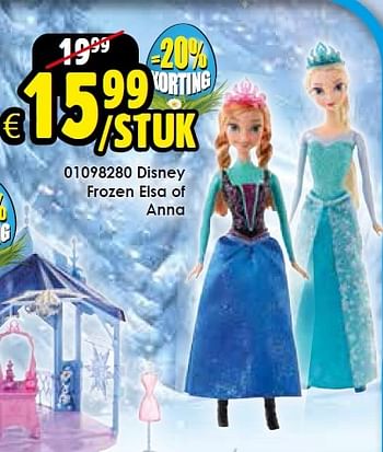 Aanbiedingen Disney frozen elsa of anna - Disney  Frozen - Geldig van 14/03/2015 tot 05/04/2015 bij ToyChamp