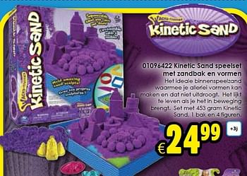 Aanbiedingen Kinetic sand speelset met zandbak en vormen - Kinetic Sand - Geldig van 14/03/2015 tot 05/04/2015 bij ToyChamp