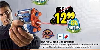 Aanbiedingen Nerf elite firestrike - Elite - Geldig van 14/03/2015 tot 05/04/2015 bij ToyChamp