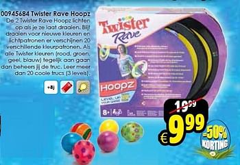 Aanbiedingen Twister rave hoopz - Hasbro - Geldig van 14/03/2015 tot 05/04/2015 bij ToyChamp