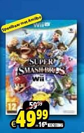 Aanbiedingen Wii u super smash bros - Nintendo - Geldig van 14/03/2015 tot 05/04/2015 bij ToyChamp