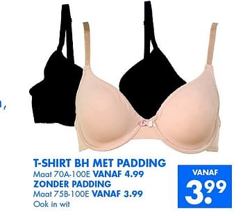 Aanbiedingen T-shirt bh met padding - Huismerk - Zeeman  - Geldig van 14/03/2015 tot 21/03/2015 bij Zeeman