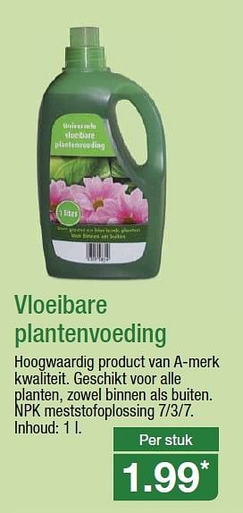 Aanbiedingen Vloeibare plantenvoeding - Huismerk - Aldi - Geldig van 11/03/2015 tot 17/03/2015 bij Aldi