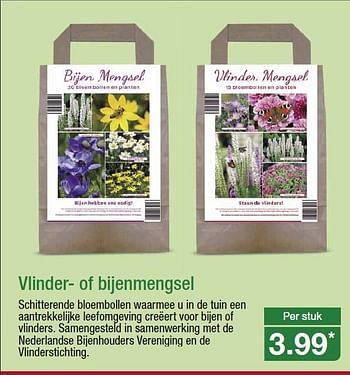 Aanbiedingen Vlinder- of bijenmengsel - Huismerk - Aldi - Geldig van 11/03/2015 tot 17/03/2015 bij Aldi