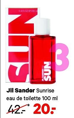 Aanbiedingen Jil sander sunrise eau de toilette - Jil Sander - Geldig van 09/03/2015 tot 22/03/2015 bij Etos