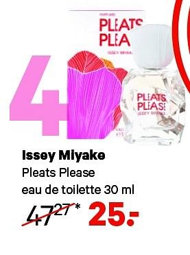 Aanbiedingen Issey miyake pleats please eau de toilette - Issey Miyake - Geldig van 09/03/2015 tot 22/03/2015 bij Etos