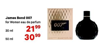 Aanbiedingen James bond 007 for women eau de parfum - James Bond - Geldig van 09/03/2015 tot 22/03/2015 bij Etos
