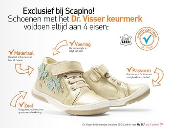 Aanbiedingen Dr. visser leren meisjes sneakers - Huismerk - Scapino - Geldig van 09/03/2015 tot 29/03/2015 bij Scapino