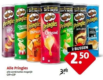 Aanbiedingen Alle pringles - Pringles - Geldig van 16/03/2015 tot 17/03/2015 bij C1000