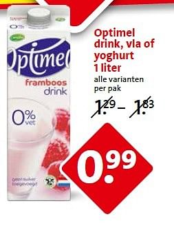Aanbiedingen Optimel drink, vla of yoghurt - Optimel - Geldig van 16/03/2015 tot 17/03/2015 bij C1000