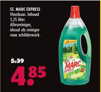 Aanbiedingen St. marc express vloeibaar - St Marc - Geldig van 09/03/2015 tot 29/03/2015 bij Hubo