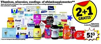Aanbiedingen Vitaminen, mineralen, voedings- of afslanksupplementen - Huismerk - Kruidvat - Geldig van 10/03/2015 tot 22/03/2015 bij Kruidvat