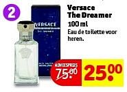 Aanbiedingen Versace the dreamer - Versace - Geldig van 10/03/2015 tot 22/03/2015 bij Kruidvat