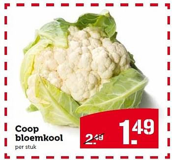 Aanbiedingen Coop bloemkool - Huismerk - Coop - Geldig van 15/03/2015 tot 21/03/2015 bij Coop