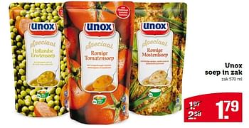 Aanbiedingen Unox soep in zak - Unox - Geldig van 15/03/2015 tot 21/03/2015 bij Coop