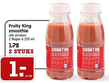 Aanbiedingen Fruity king smoothie - Huismerk - Em-té - Geldig van 15/03/2015 tot 21/03/2015 bij Em-té