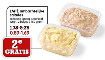 Aanbiedingen Emté ambachtelijke salades - Huismerk - Em-té - Geldig van 15/03/2015 tot 21/03/2015 bij Em-té