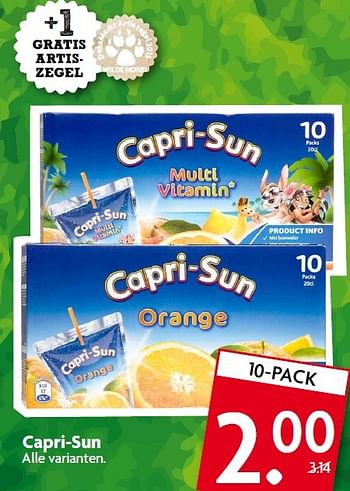 Aanbiedingen Capri-sun - Capri-Sun - Geldig van 15/03/2015 tot 21/03/2015 bij Deka Markt