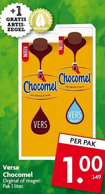 Aanbiedingen Verse chocomel orginal of mager - Chocomel - Geldig van 15/03/2015 tot 21/03/2015 bij Deka Markt