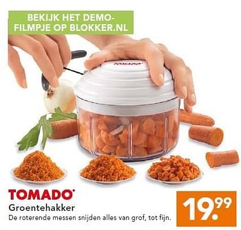 Aanbiedingen Tomado groentehakker - Tomado - Geldig van 16/03/2015 tot 25/03/2015 bij Blokker