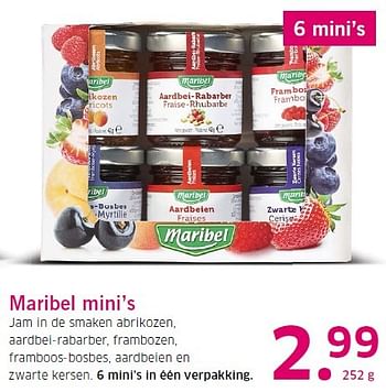 Aanbiedingen Maribel mini`s jam in de smaken abrikozen - Maribel - Geldig van 16/03/2015 tot 22/03/2015 bij Lidl