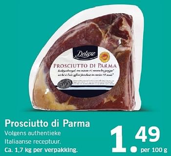 Aanbiedingen Prosciutto di parma - Deluxe - Geldig van 16/03/2015 tot 22/03/2015 bij Lidl