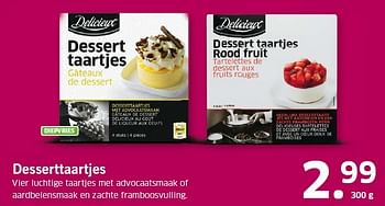 Aanbiedingen Desserttaartjes - Delicieux - Geldig van 16/03/2015 tot 22/03/2015 bij Lidl