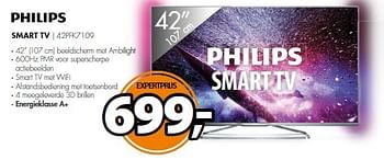 Aanbiedingen Philips smart tv 42pfk7109 - Philips - Geldig van 16/03/2015 tot 22/03/2015 bij Expert