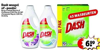Aanbiedingen Dash wasgel of -poeder - Dash - Geldig van 17/03/2015 tot 22/03/2015 bij Kruidvat