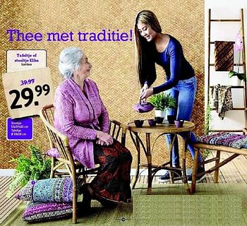 Aanbiedingen Tafeltje of stoeltje elba bamboe - Huismerk - Xenos - Geldig van 16/03/2015 tot 29/03/2015 bij Xenos