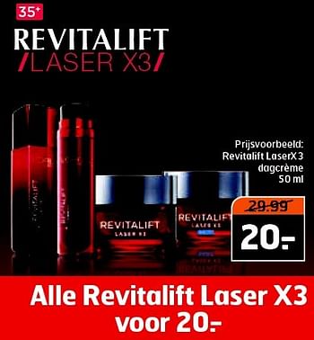 Aanbiedingen Revitalift laserx3 dagcrème - L'Oreal Paris - Geldig van 17/03/2015 tot 29/03/2015 bij Trekpleister